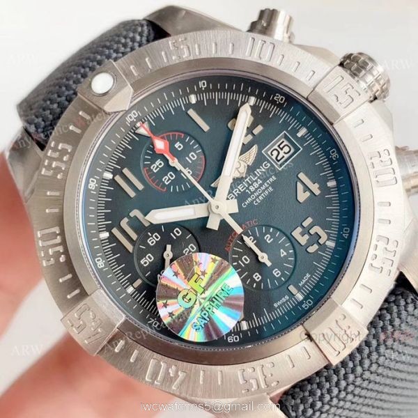 Swiss Replica Breitling Avenger Bandit Valjoux7750 Watch Military Watch strap