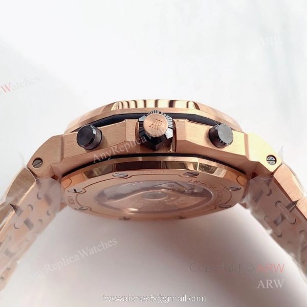 JF Factory Replica Audemars Piguet Royal Oak Offshore Rose Gold 26470OR Chronograph Watch 42mm