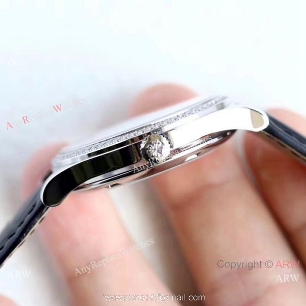 Swiss Grade Patek Philippe Calatrava 5296G-010 Copy Watches Black Dial