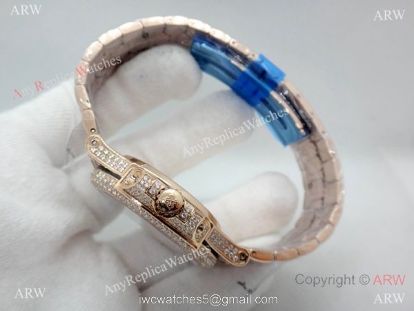 Highest Quality Patek Philippe 5719 Nautilus Jumbo Watch Rose Gold Full Diamond