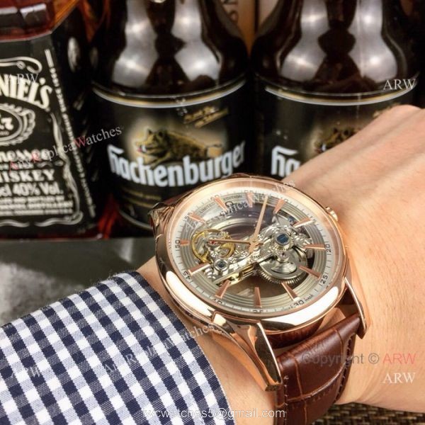 Best Replica Omega Rose Gold Hollow Dial Watches