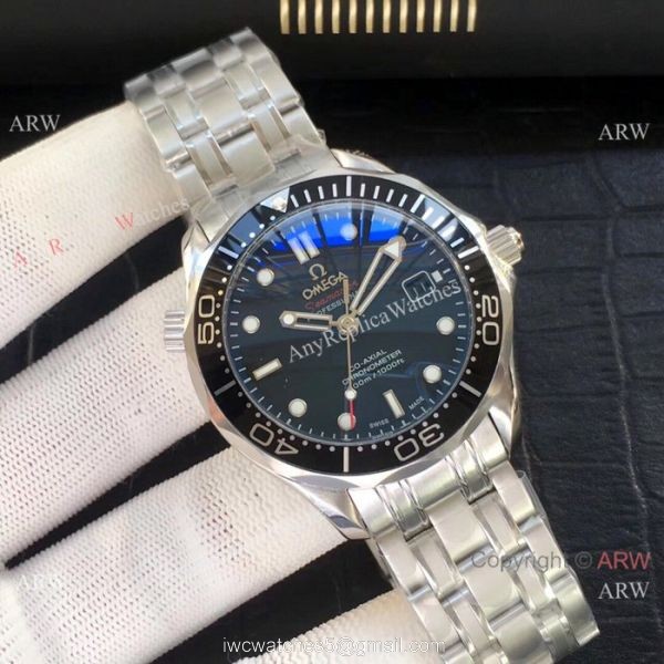 Omega Seamaster James Bond Omega Clone Watch Blue rubber Band
