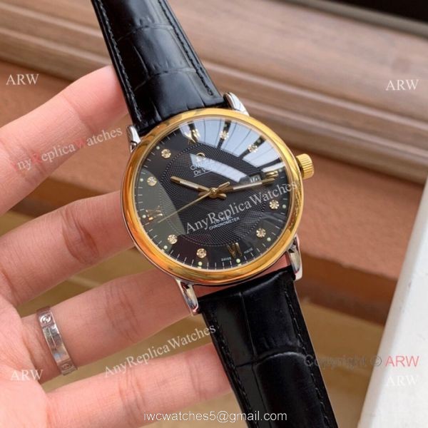 New Style Omega DeVille Automatic Watches Two Tone White Face