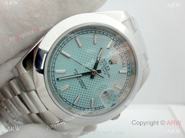 Stainless Steel Light Blue Dial Rolex Presidential Replica Watch DD 40mm