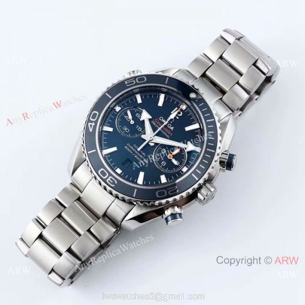 Omega Seamaster Planet Ocean 600m Stainless Steel BLUE Dial Watch Swiss 9300 Replica