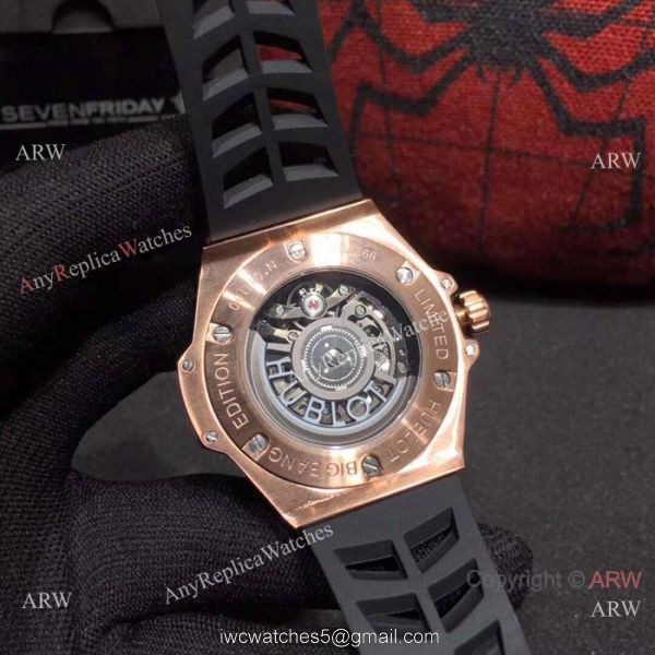 Copy Hublot Big Bang Special Edition Iced Out Full Diamond Watch Rose Gold Case