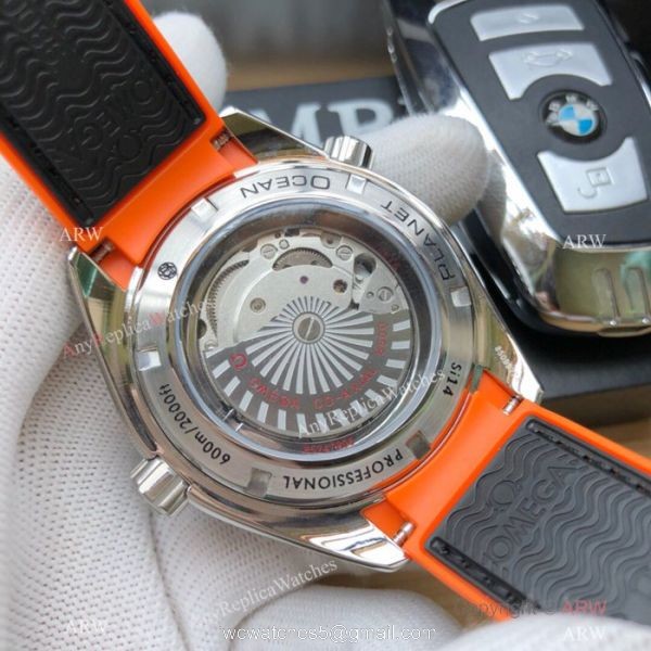 Swiss Copy Omega Seamaster Planet Ocean 8500 Watches SS Blue Gummy Band