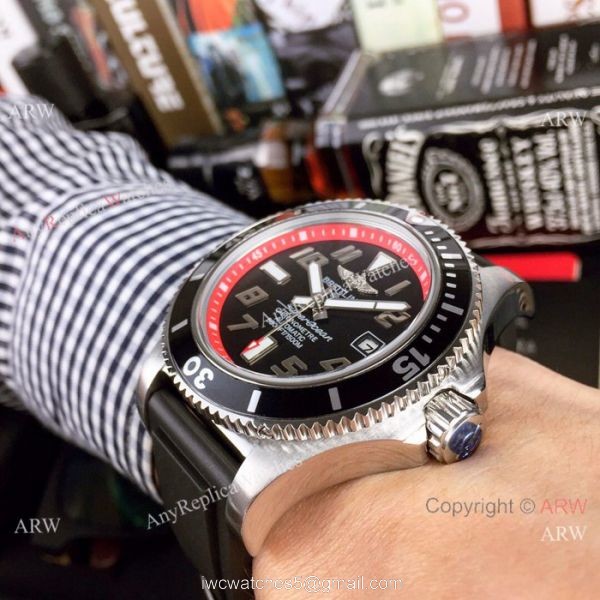Copy Breitling Superocean Chronometre Abyss Watches Red Inner