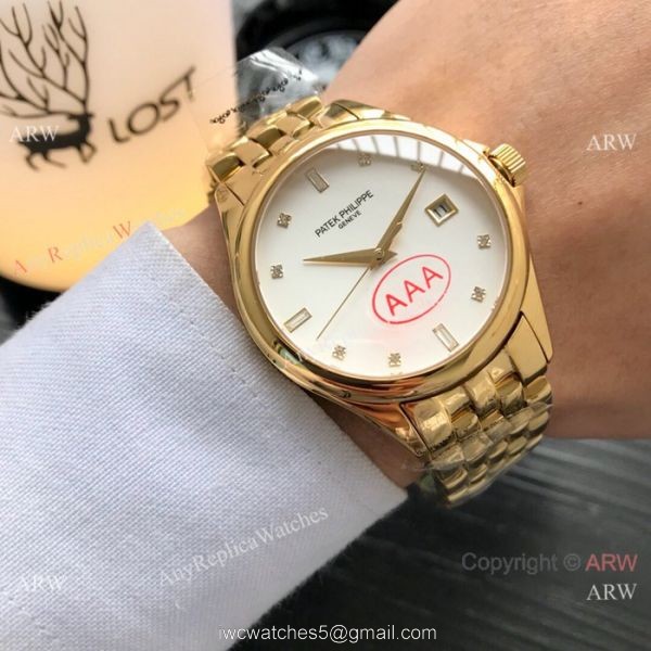 Patek Philippe Geneve Calatrava Stainless Steel 40mm Watches Copy