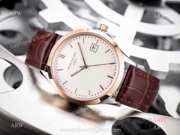 Fake Patek Philippe Calatrava Rose Gold Automatic Watches 42mm