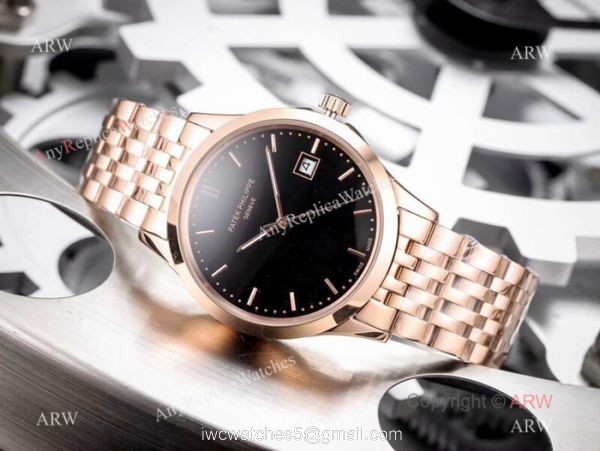 Fake Patek Philippe Calatrava White Dial Stainless Steel Watches 42mm