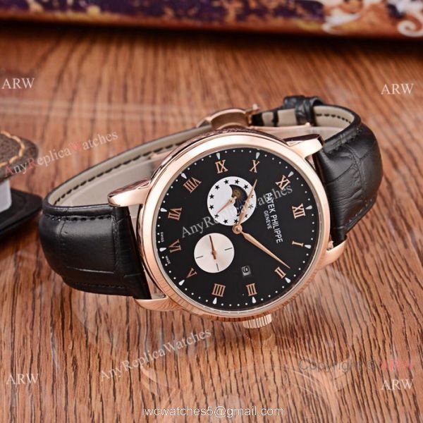 Clone Patek Philippe Calatrava moon phase Watches Automatic Movement
