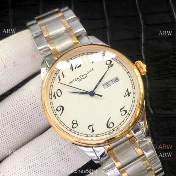 Patek Philippe Calatrava Stianless Steel White Watch New Replica