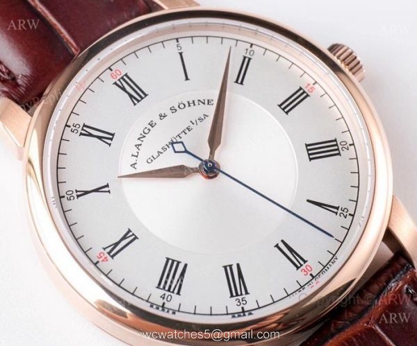 Copy A.Lange Sohne Richard Lang White Roman Dial watch Swiss 9015 Movement