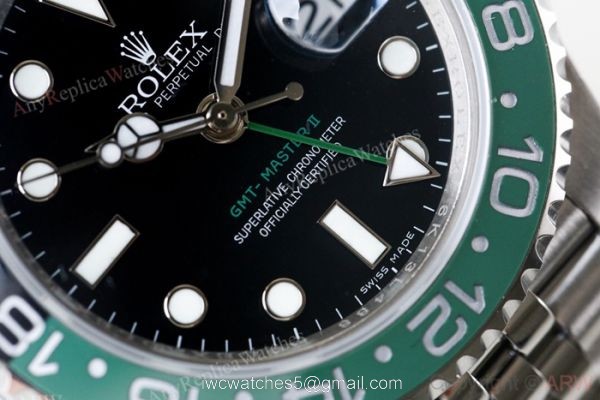Highest Quality Rolex GMT Master II Swiss ETA GreenBlack Ceramic Watch 126710blro