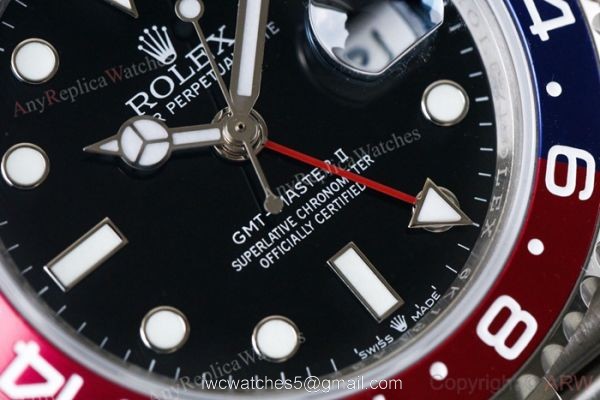 Rolex GMT Master II Pepsi Replica Watch with ASIA ETA2836 Movement