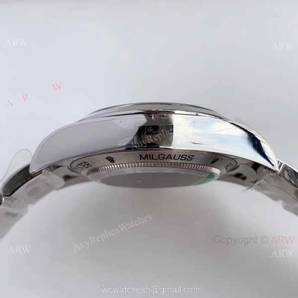 AR Replica Rolex Milgauss ETA2824 Stainless Steel Blue Dial Watch Swiss Made