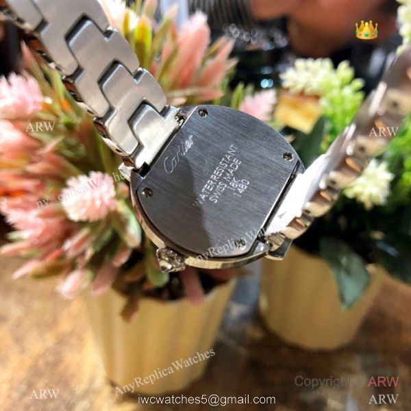 Rotonde de Cartier Stainless Steel White Watch 28mm Lady