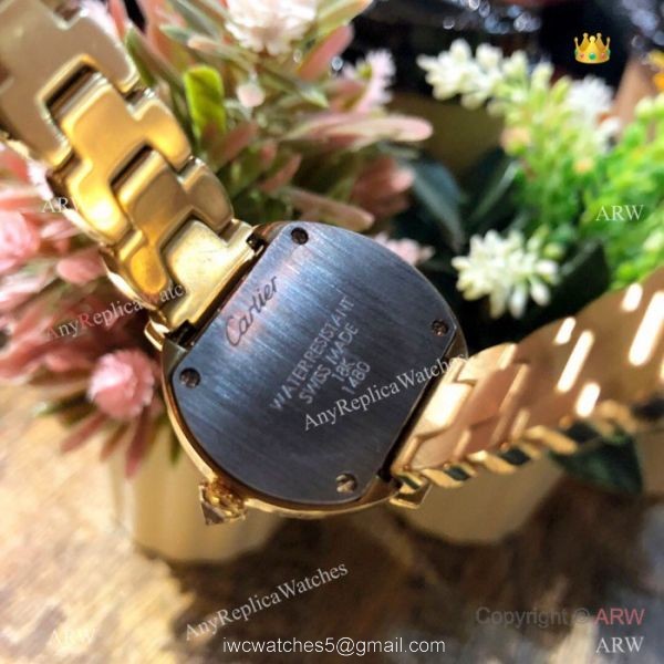 Rotonde de Cartier Yellow Gold Ladies watches 28mm