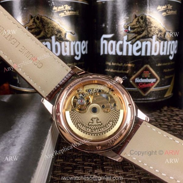Copy Jaeger-leCoultre Master Grande Tradition Tourbillon Watch Rose Gold