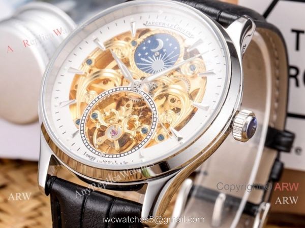 Copy Jaeger-Lecoultre Skeleton Moonphase Watches 43mm