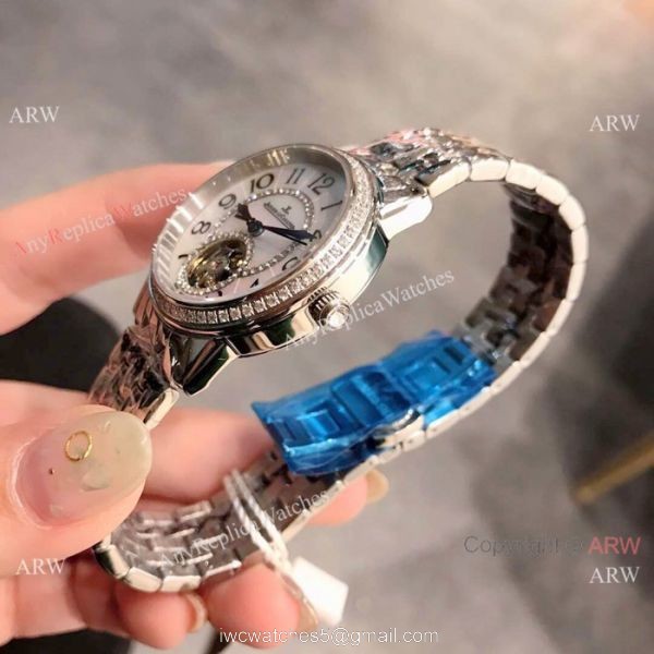 Jaeger LeCoultre Rendez-Vous Tourbillon Stainless Steel Watch 33mm