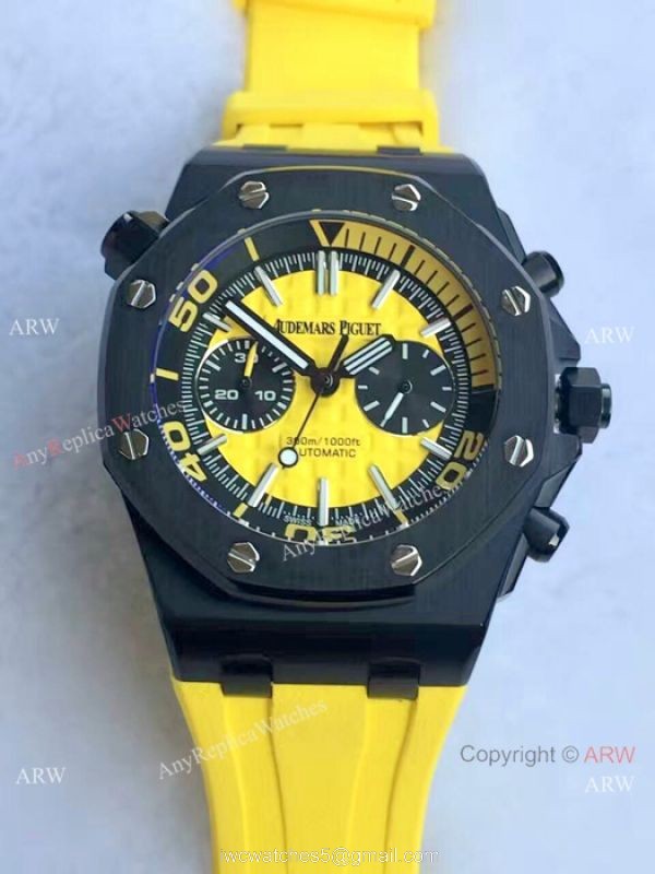 Copy Audemars Piguet Royal Oak Offshore Diver Chronograph Watch Black Case