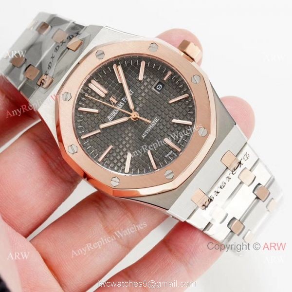 Swiss 3120 Audemars Piguet Replica Watch Two Tone Rose Gold 41mm