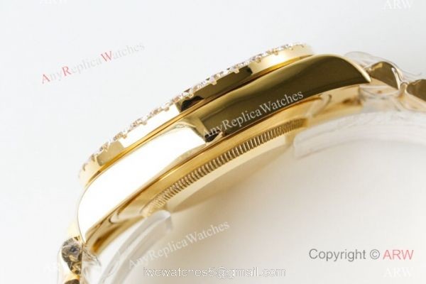 N9 Rolex ETA 2836 Day-Date II Replica Watch Yellow Gold President Band
