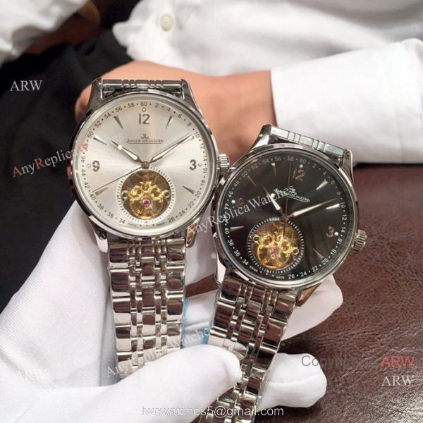 Best Copy Jaeger-LeCoultre Two Tone Rose Gold Tourbillon Watch 42mm