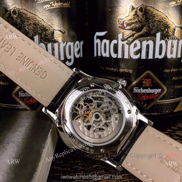 High Quality Copy Jaeger LeCoultre Stainless Steel Skeleton Dial Watches