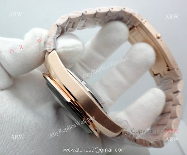 Copy Omega Speedmaster Rose Gold Black Chronograph Watch 45mm