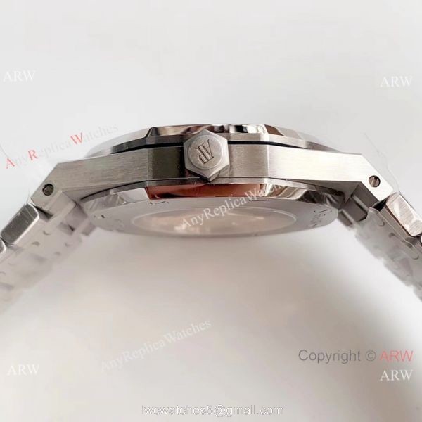 JF Audemars Piguet Royal Oak V5 41mm Watch Replica Ss Silver Textured Face
