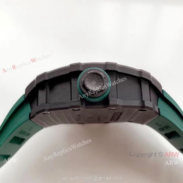 AAA Replica Richard Mille RM 035-01 Rafa Rafael Nadal Watch Green Rubber Band