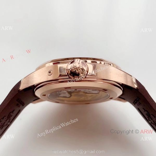 (GR) Swiss Grade Patek Philippe Aquanaut Travel Time Rose Gold Watch