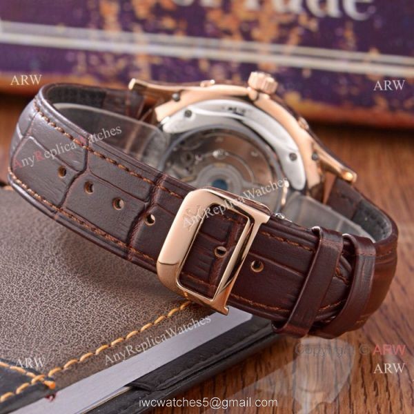 Jaeger-LeCoultre Perpetual Calendar 41mm Watch Replica Rose Gold White Face