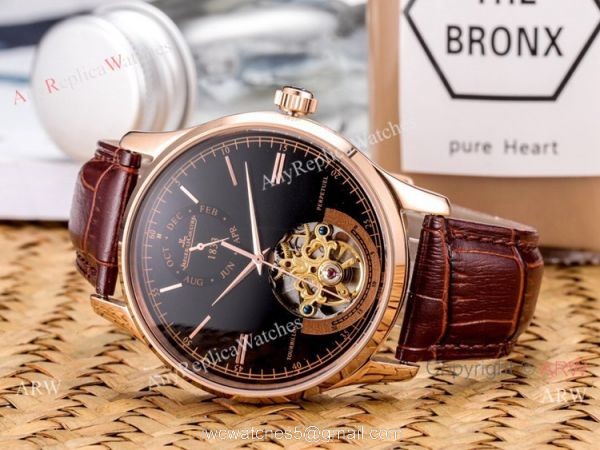 New Copy Jaeger LeCoultre Master Ultra Thin Tourbillon Enamel Watch Stainless Steel 40mm