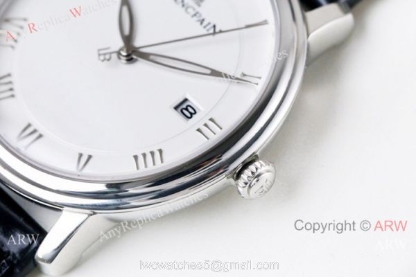 Swiss Grade Replica Blancpain Villeret Ultraplate Lovers Watch White Dial