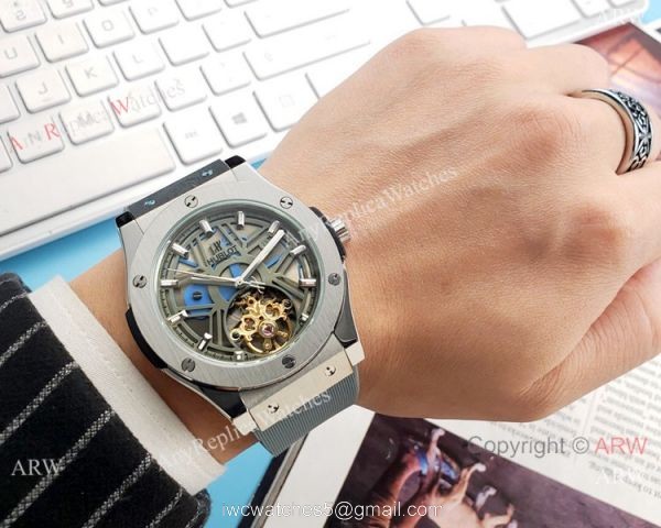 Copy Hublot Tourbillon Skeleton Big Bang Watches 43mm