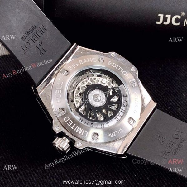 Luxury Copy Hublot Big Bang Tourbillon Iced Out Watch Black Rubber Band