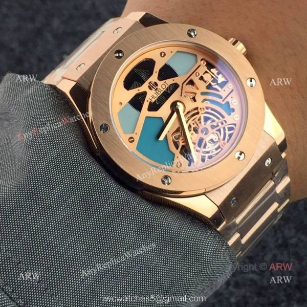 New Fake Hublot Classic Fusion Tourbillon 45mm Watches