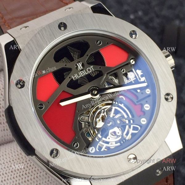 Replica Hublot Classic Fusion Squelette Tourbillon All Black Watches