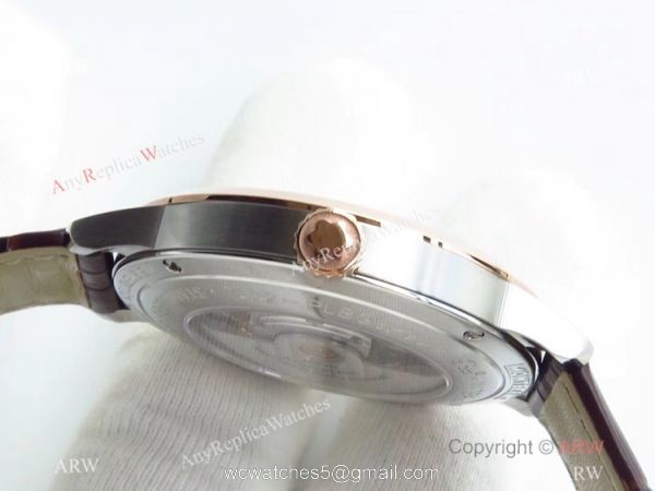 Montblanc AAA Watches Heritage Spirit 2824 Rose Gold Silver Dial Watch