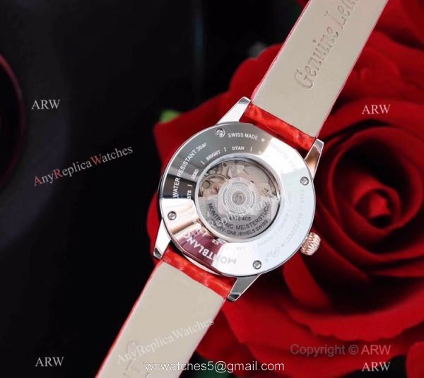 Swiss Mont Blanc Knock Off Boheme Date U0111059 Watch Rose Gold Diamond