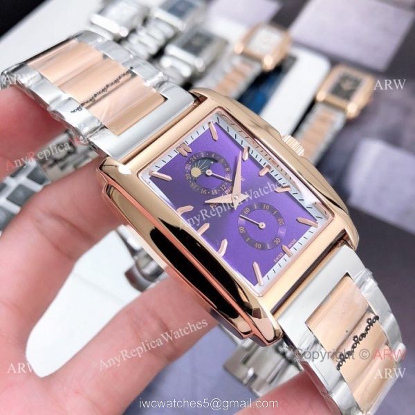 Copy Patek Philippe Gondolo Moon Phase Watch Two Tone Rose Gold 38mm