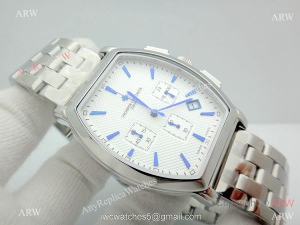 Vacheron Constantin Copy Watch Stainless steel Chronograph Blue Stick