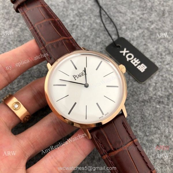 High Quality Piaget Altiplano Men Watches SS Black Dial 42mm