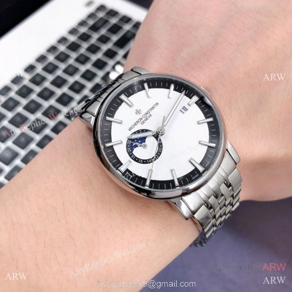 Vacheron Constantin Geneve Moonphase Watches 40mm Two Tone