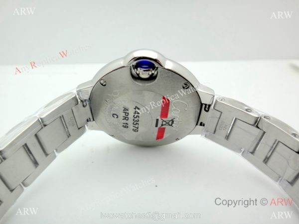 Copy Cartier Ballon Bleu Moonphase Watch Stainless Steel Sapphire crystal