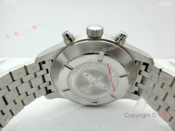 Replica Swiss IWC Pilot 7750 Stainless Steel Gray Dial Watch 43MM